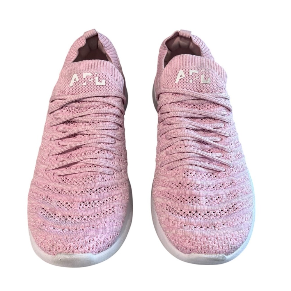 APL TechLoom Bliss Knit Running Shoes 9.5 Athletic Sneakers Pink White APL‎